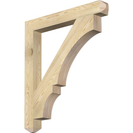 Ekena Millwork Balboa Craftsman Rough Sawn Bracket, Douglas Fir, 4"W x 34"D x 38"H BKT04X34X38BOA04RDF